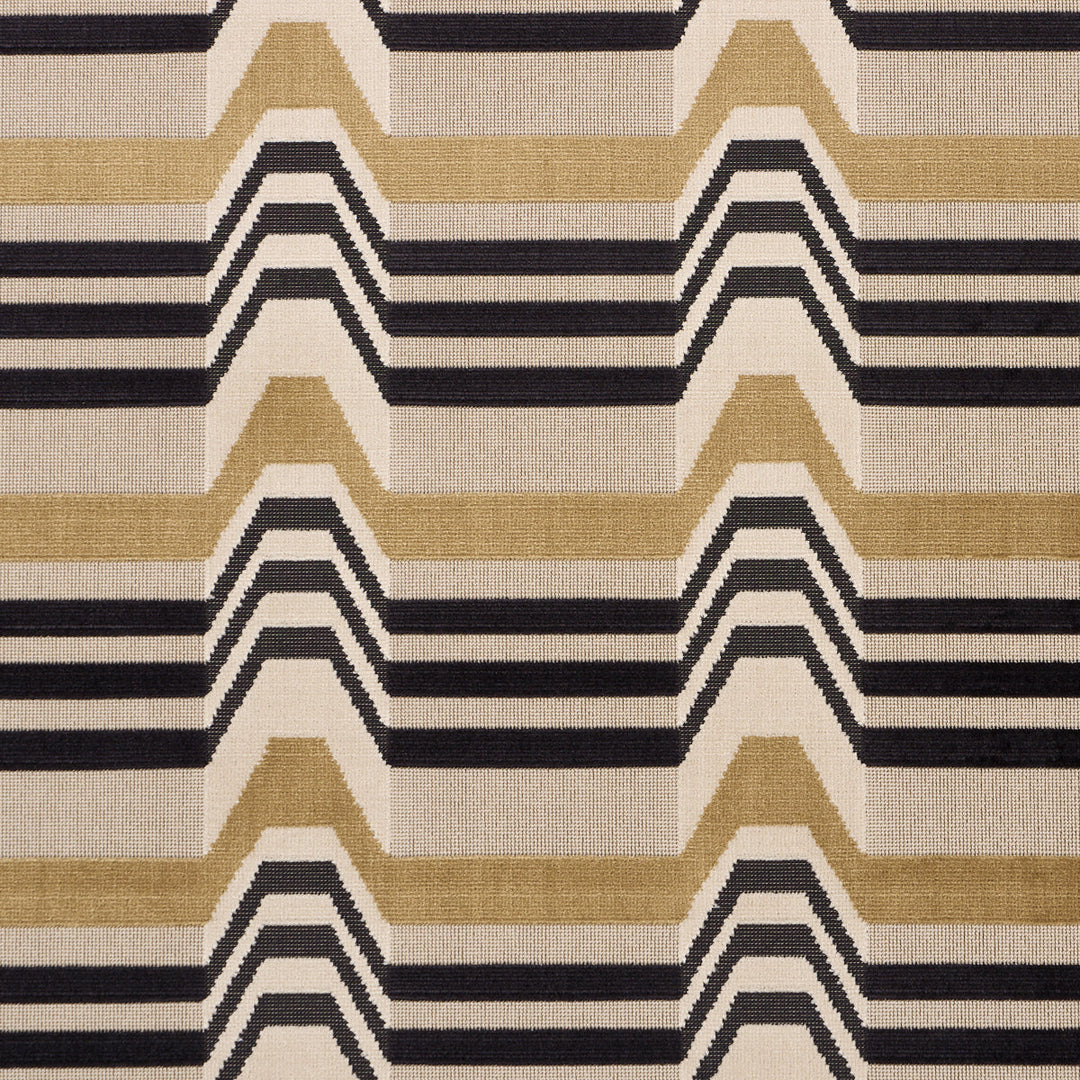 Aldo Velvet - Mocha & Noir by Schumacher Fabric
