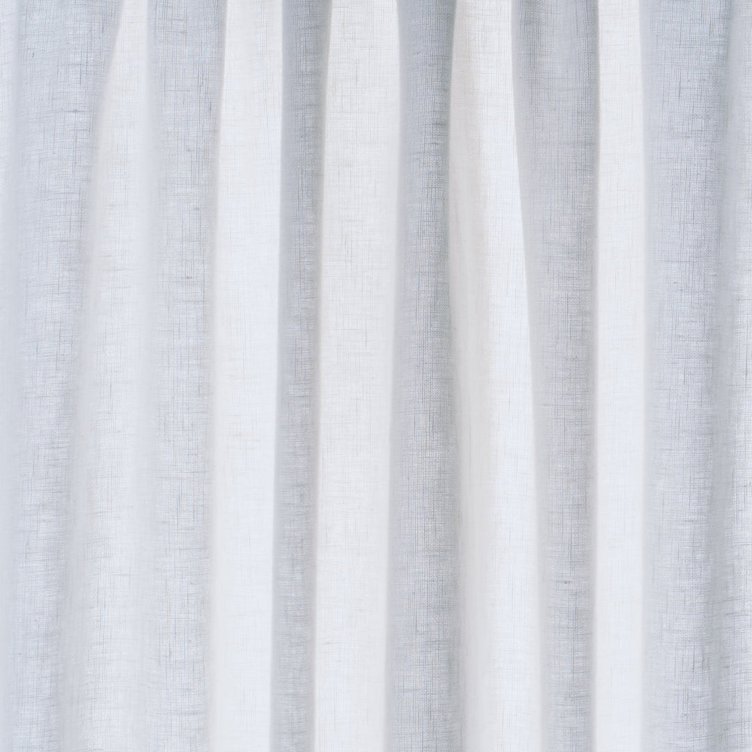 Leslie Stonewashed Sheer - White by Schumacher Fabric