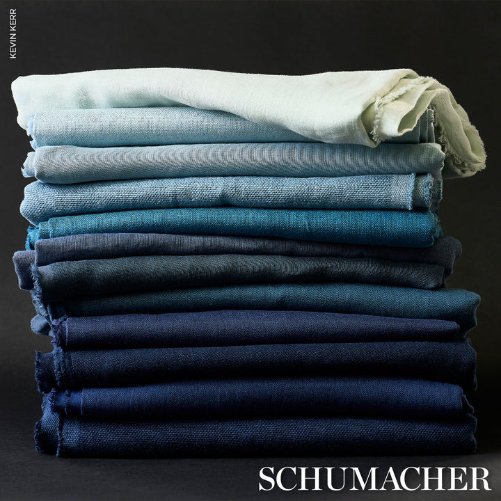 Leo Glazed Linen Sky 84962 Schumacher