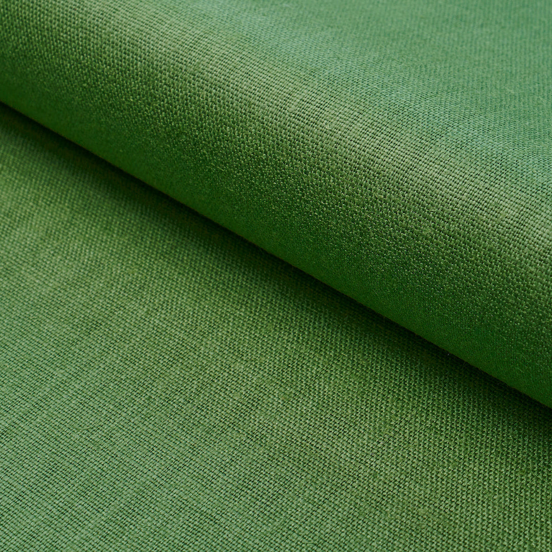 Leo Glazed Linen - Leaf by Schumacher Fabric