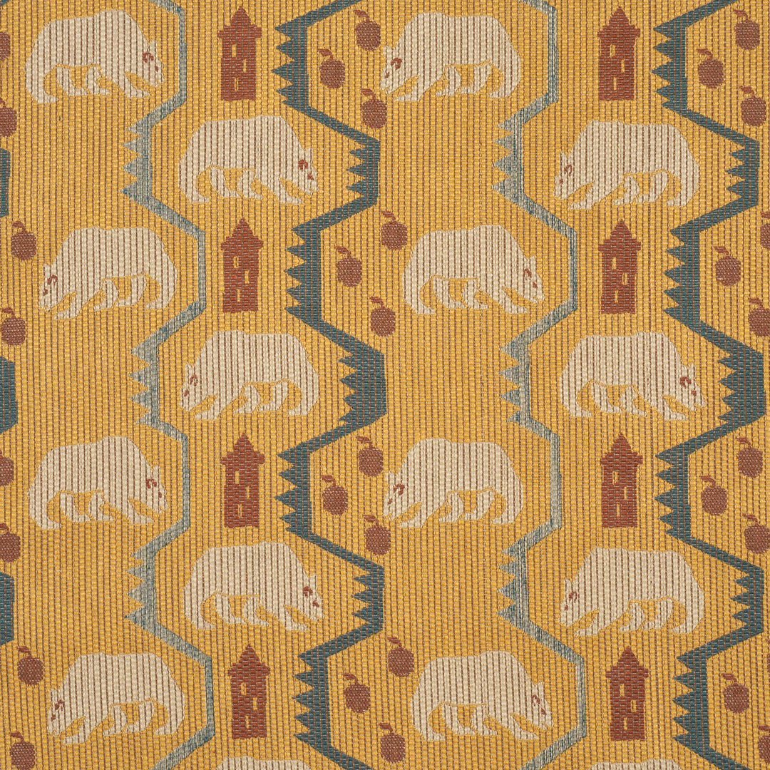 Bear Brigade - Ochre by Schumacher Fabric