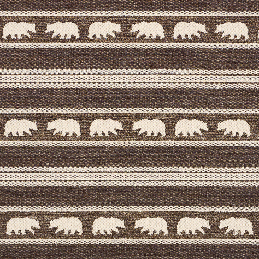 Koda Stripe - Coffee by Schumacher Fabric
