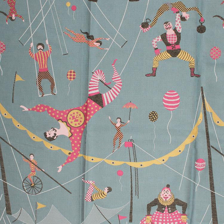 Circus Friends Teal by RM CoCo Fabric
