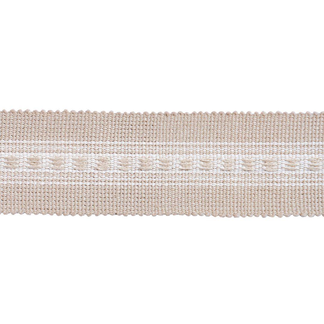 Lubeck Tape Narrow - Natural by Schumacher Trim