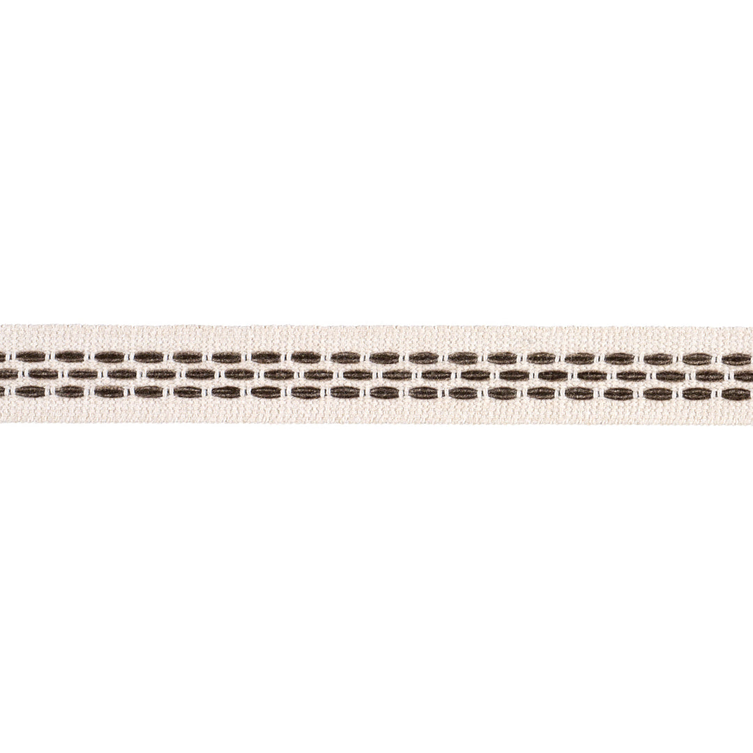 Portola Tape Narrow Indoor/Outdoor - Pebble by Schumacher Trim