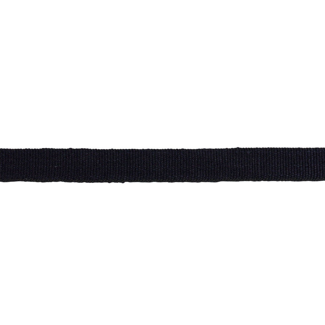 Mathias Linen Tape Narrow - Black by Schumacher Trim
