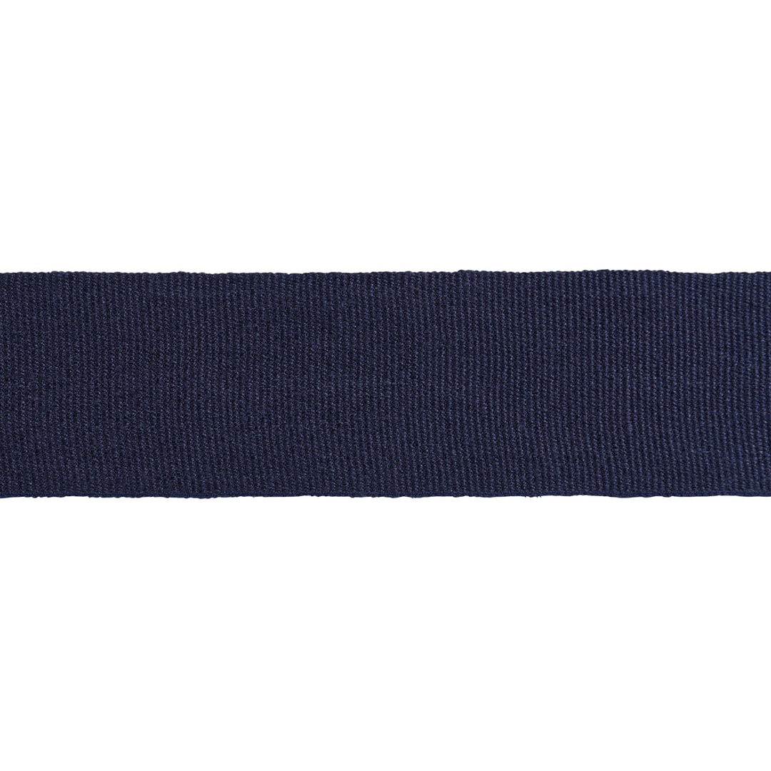 Mathias Linen Tape Wide - Navy by Schumacher Trim