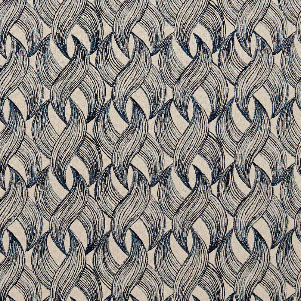 8525 Sapphire by Charlotte Designer Fabric Contemporary Wovens 100% Woven Polyester Asia Exceeds 100,000 Wyzenbeek Rubs (Heavy Duty) </p><p>Repeat: Horizontal: 3.75" x Vertical: 4" 54 Inches - Swanky Fabrics -