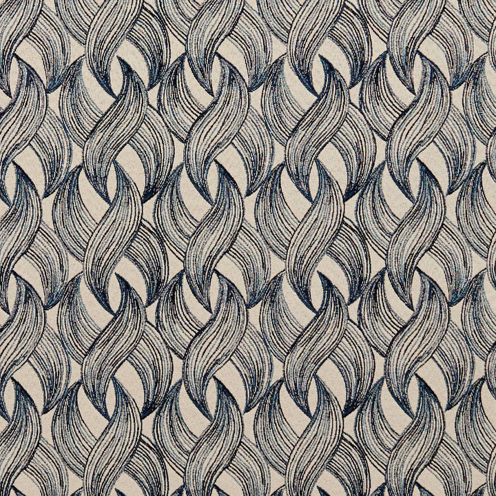 8525 Sapphire by Charlotte Designer Fabric Contemporary Wovens 100% Woven Polyester Asia Exceeds 100,000 Wyzenbeek Rubs (Heavy Duty) </p><p>Repeat: Horizontal: 3.75" x Vertical: 4" 54 Inches - Swanky Fabrics -