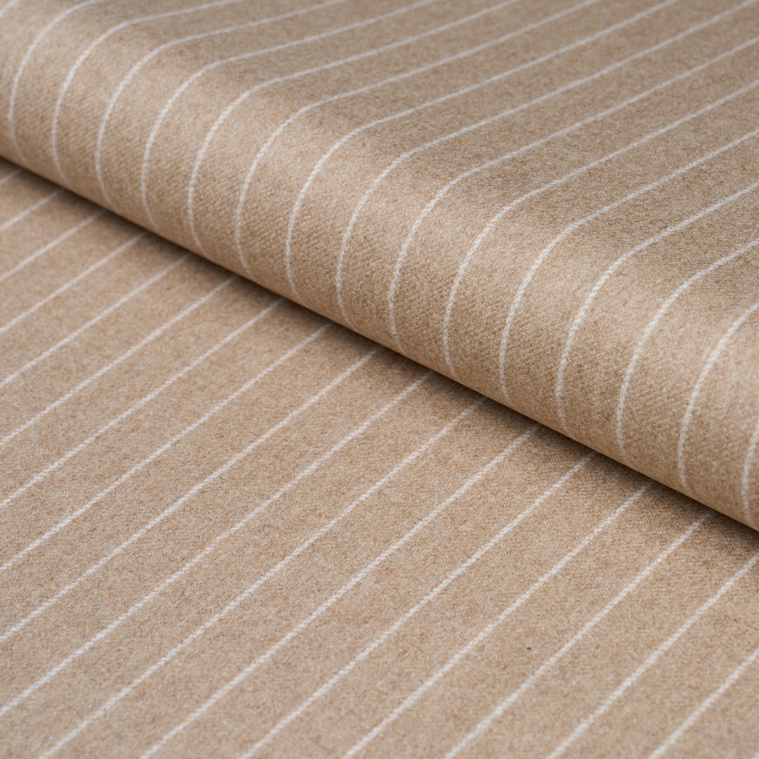Boyd Wool Pinstripe - Oat by Schumacher Fabric