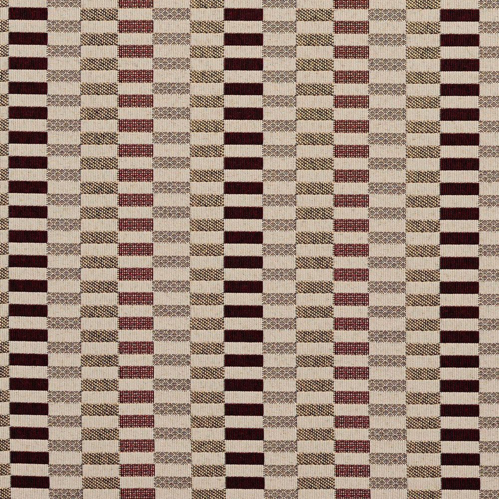 8529 Wine/Shift by Charlotte Fabric Contemporary Wovens 100% Woven Polyester Asia Exceeds 100,000 Wyzenbeek Rubs (Heavy Duty) Horizontal: 4.5" 54 Inches - Fabric Carolina -