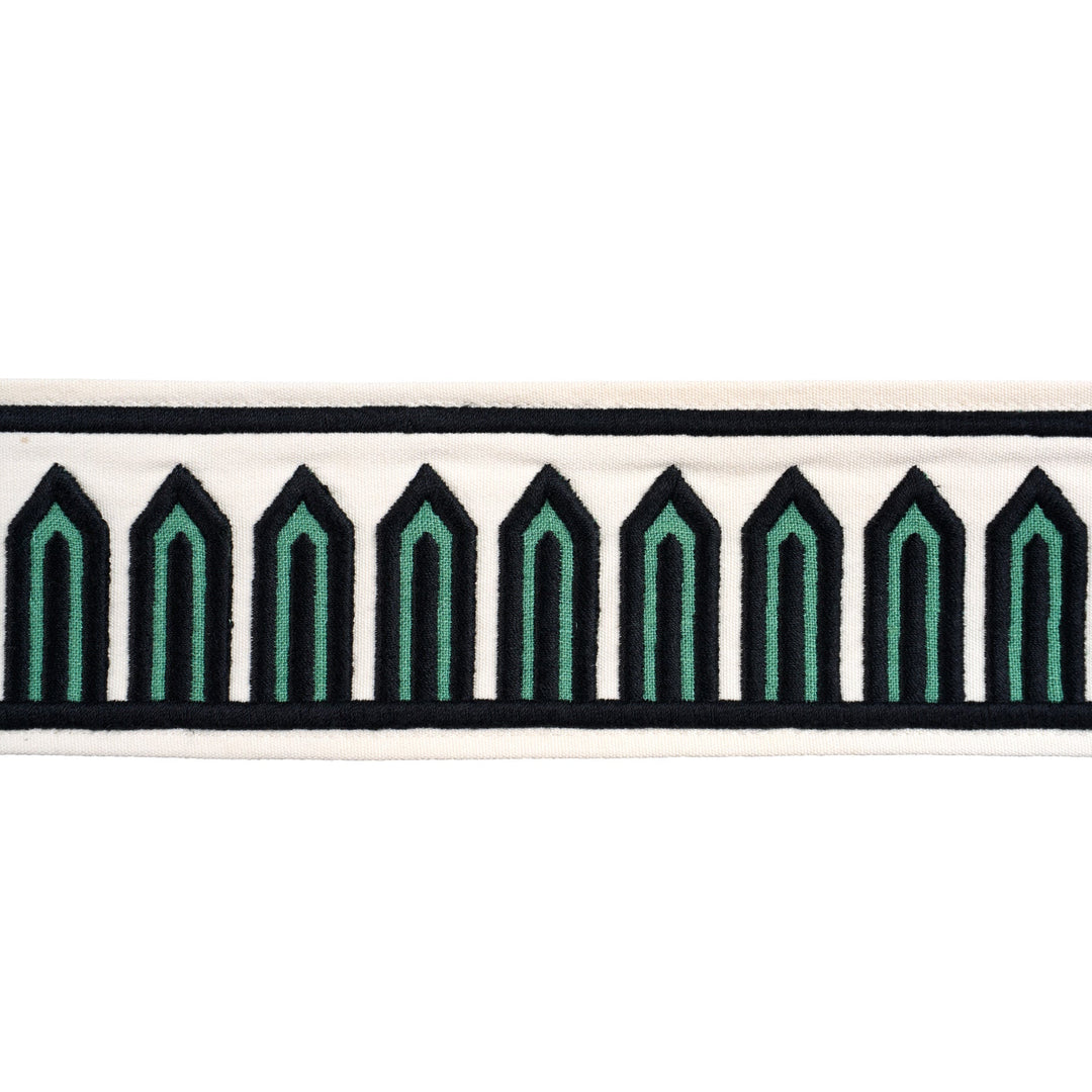 Bonaparte Tape - Green by Schumacher Trim