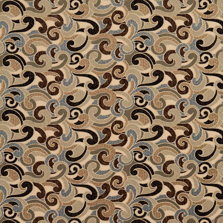 8539 Nutmeg/Flutter by Charlotte Designer Fabric Contemporary Wovens 100% Woven Polyester Asia Exceeds 100,000 Wyzenbeek Rubs (Heavy Duty) Horizontal: 17" x Vertical: 7.5" 54 Inches - Swanky Fabrics -