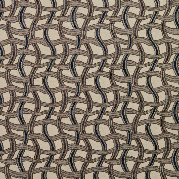 8542 Royal/Maze by Charlotte Fabric Contemporary Wovens 100% Woven Polyester Asia Exceeds 100,000 Wyzenbeek Rubs (Heavy Duty) Horizontal: 8.25" x Vertical: 7.5" 54 Inches - Fabric Carolina -