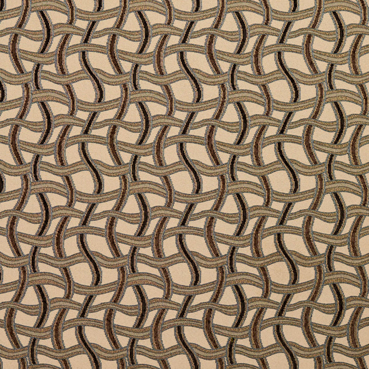 8544 Nutmeg/Maze by Charlotte Fabric Contemporary Wovens 100% Woven Polyester Asia Exceeds 100,000 Wyzenbeek Rubs (Heavy Duty) Horizontal: 8.25" x Vertical: 7.5" 54 Inches - Fabric Carolina -