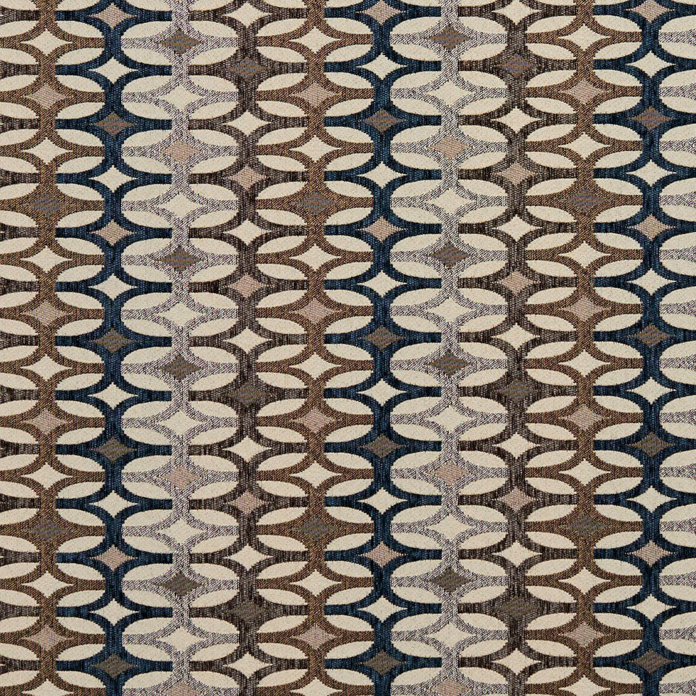 8547 Royal/Interlock by Charlotte Designer Fabric Contemporary Wovens 100% Woven Polyester Asia Exceeds 100,000 Wyzenbeek Rubs (Heavy Duty) </p><p>Repeat: Horizontal: 7.5" x Vertical: 3" 54 Inches - Swanky Fabrics -