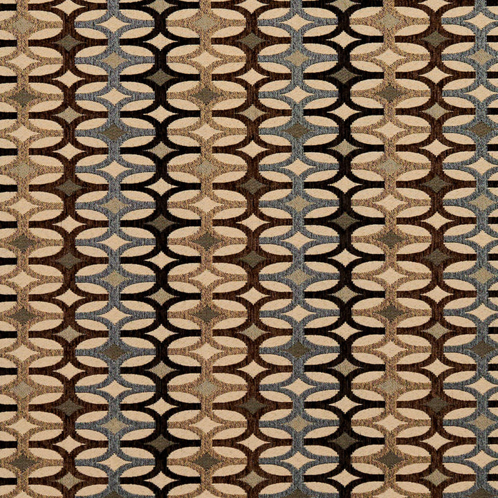 8549 Nutmeg/Interlock by Charlotte Fabric Contemporary Wovens 100% Woven Polyester Asia Exceeds 100,000 Wyzenbeek Rubs (Heavy Duty) Horizontal: 7.5" x Vertical: 3" 54 Inches - Fabric Carolina -