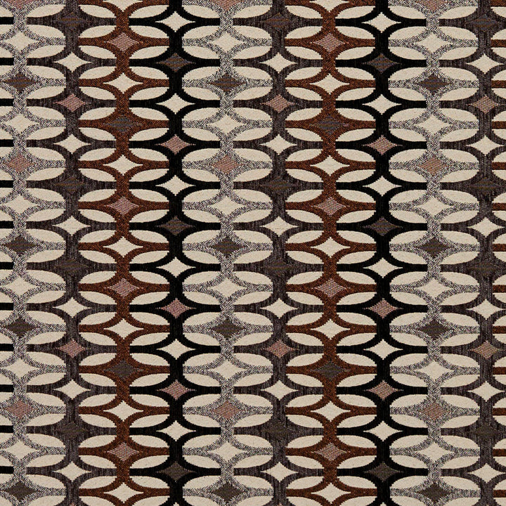 8550 Bronze/Interlock by Charlotte Designer Fabric Contemporary Wovens 100% Woven Polyester Asia Exceeds 100,000 Wyzenbeek Rubs (Heavy Duty) </p><p>Repeat: Horizontal: 7.5" x Vertical: 3" 54 Inches - Swanky Fabrics -