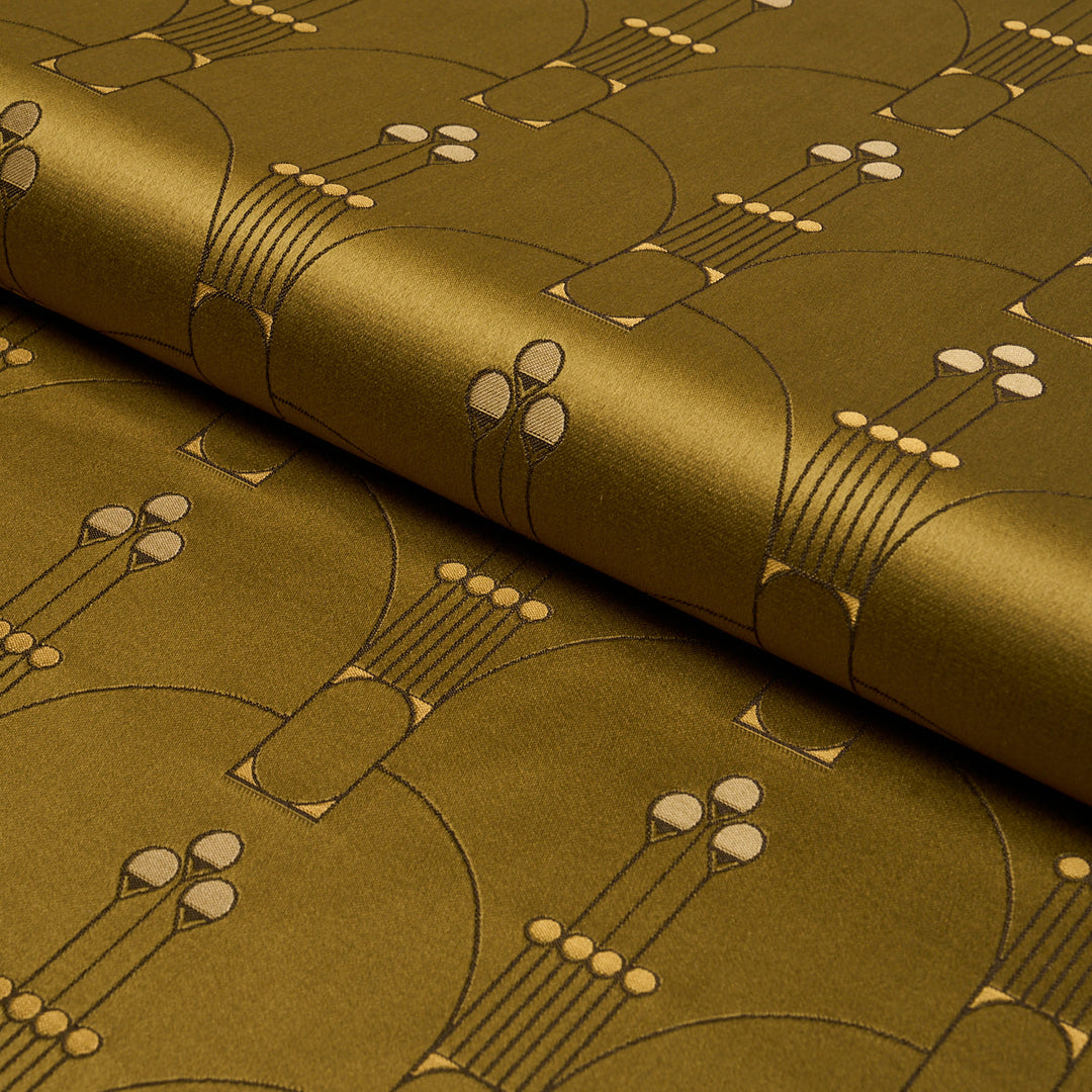 Swanson Scallop - Olive by Schumacher Fabric