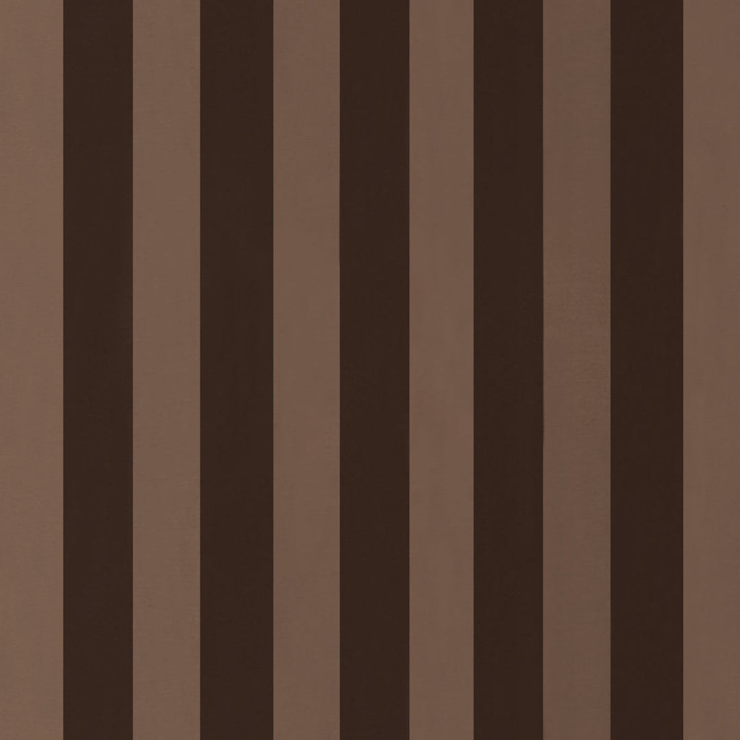 Roosevelt Awning Stripe - Brown by Schumacher Fabric