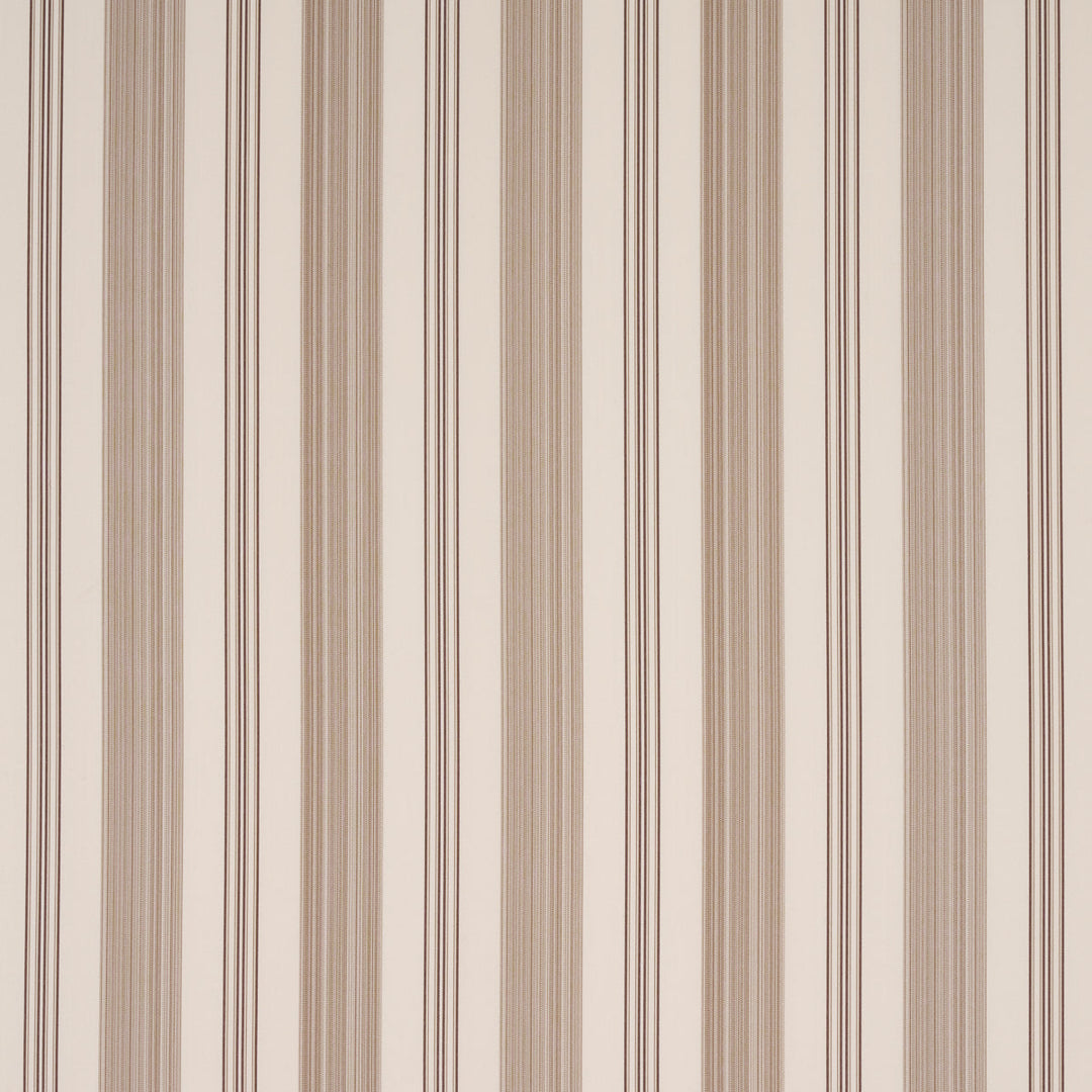 Jefferson Tented Stripe - Brown by Schumacher Fabric