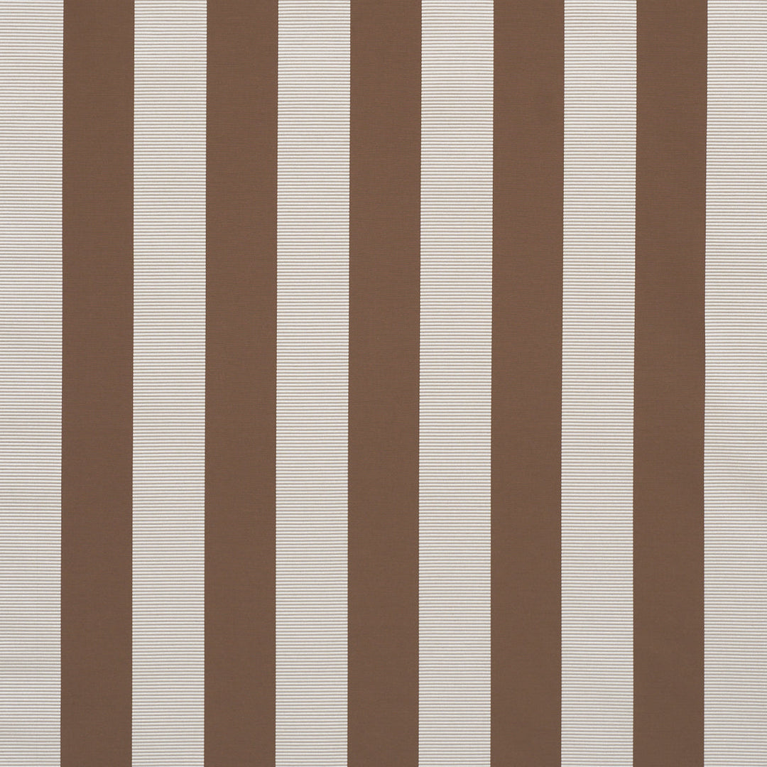 Madison Wide Stripe - Brown by Schumacher Fabric