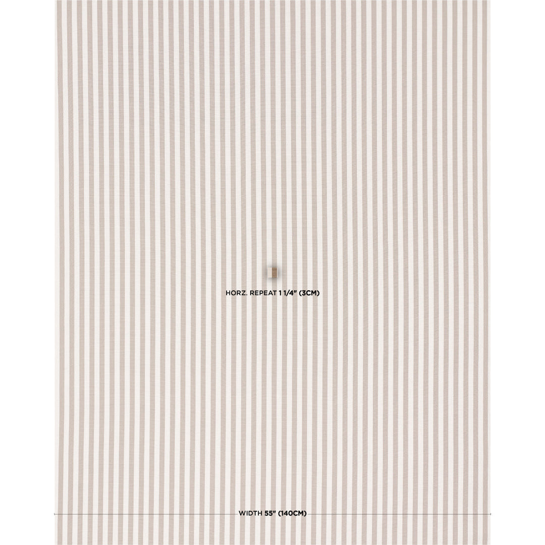 Hanson Indoor/Outdoor Stripe Narrow Brown 85811 Schumacher