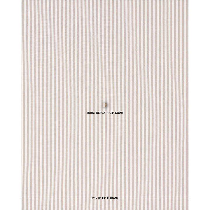 Hanson Indoor/Outdoor Stripe Narrow Brown 85811 Schumacher