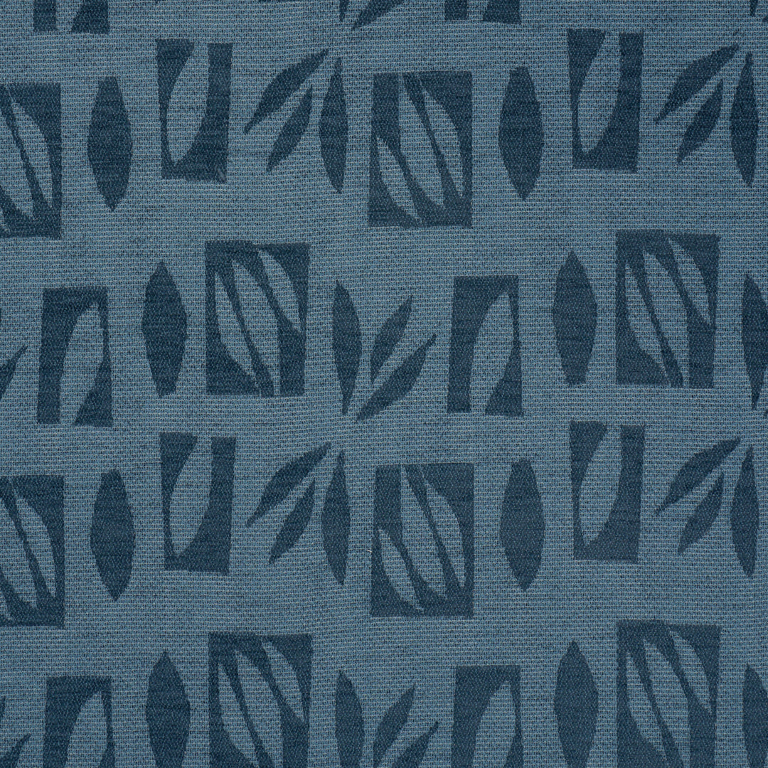 Banana Leaf Cutout - Blue by Schumacher Fabric