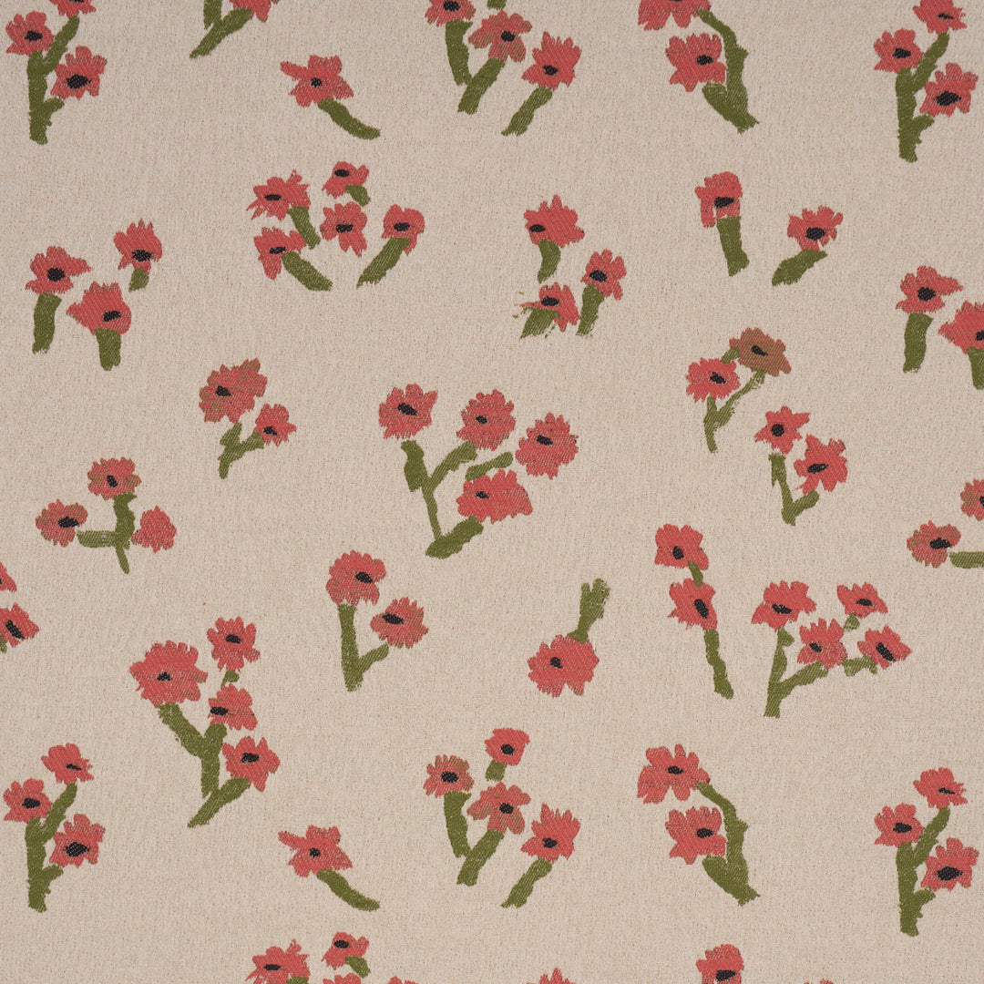 Rosie Posy Woven - Red by Schumacher Fabric
