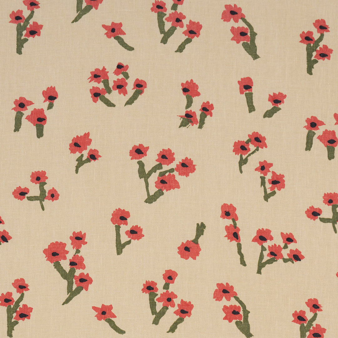 Rosie Posy - Red by Schumacher Fabric