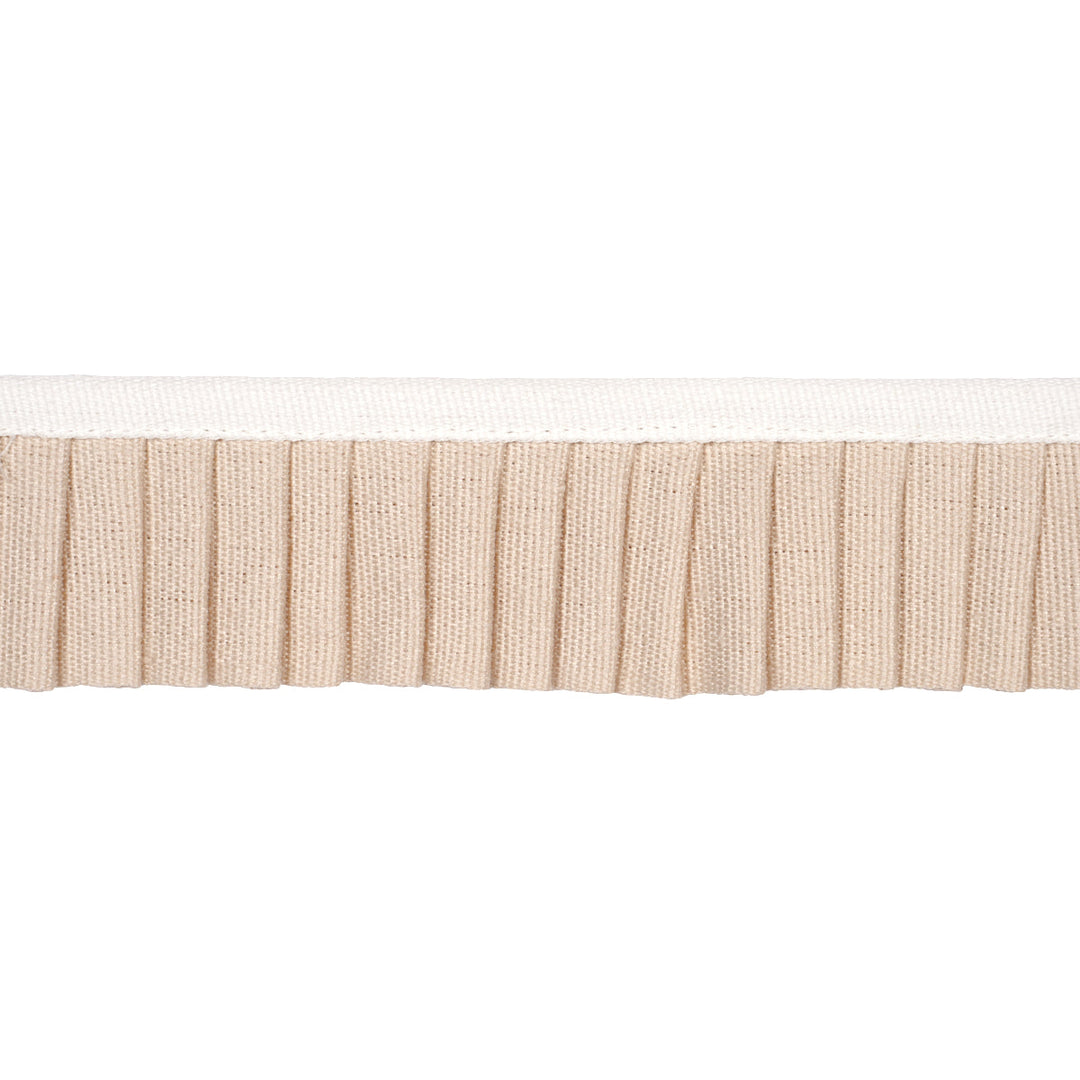 Clara Pleated Tape - Neutral by Schumacher Trim