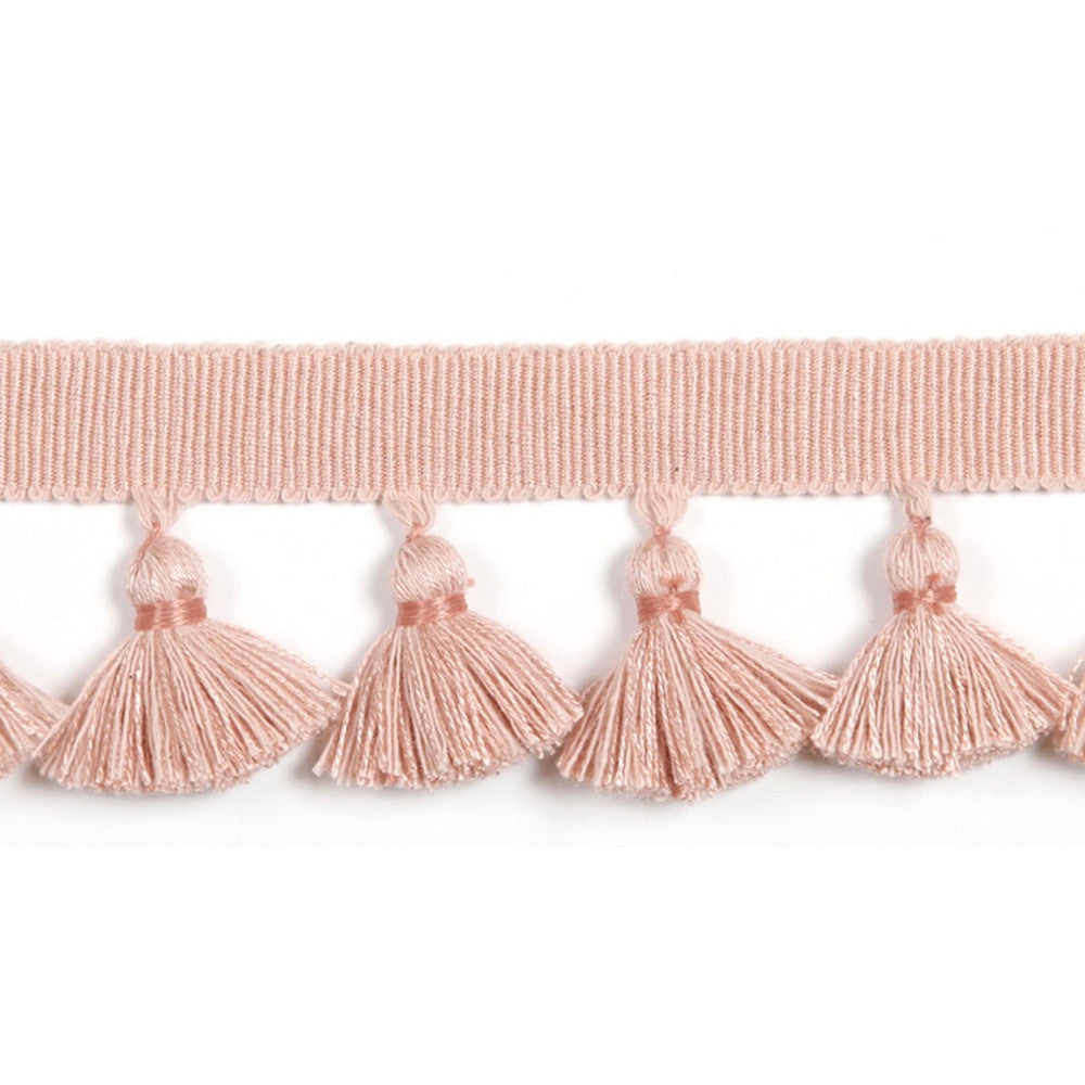 Hellenic Key Tassel Fringe Ballet Pink by Europatex Fabric Hellenic 47% Fibranne, 44% Cotton, 9% Polyester 1.75 inches - Fabric Carolina -