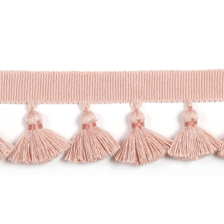 Hellenic Key Tassel Fringe Ballet Pink by Europatex Fabric Hellenic 47% Fibranne, 44% Cotton, 9% Polyester 1.75 inches - Fabric Carolina -