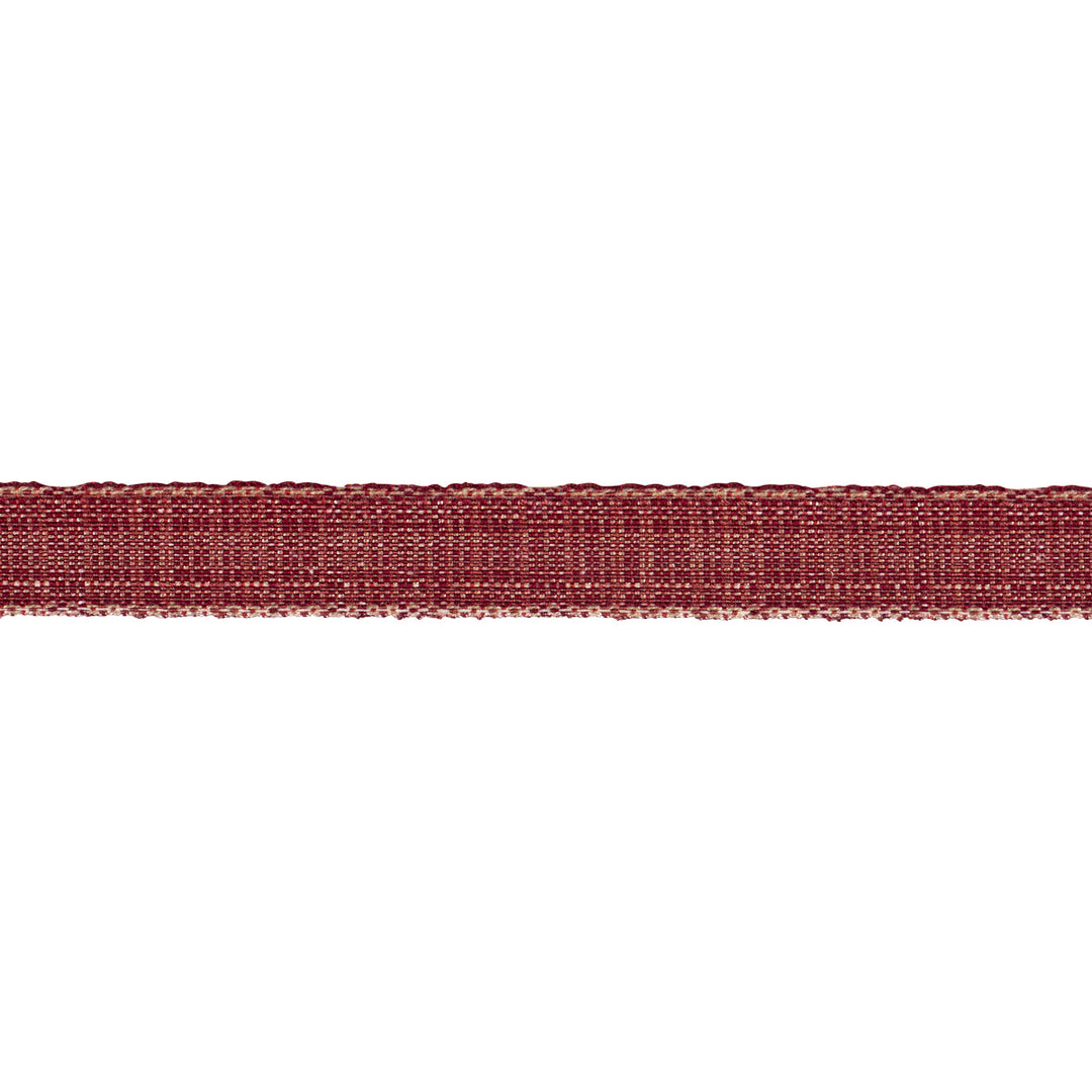 Tweed Tape Narrow - Red by Schumacher Trim