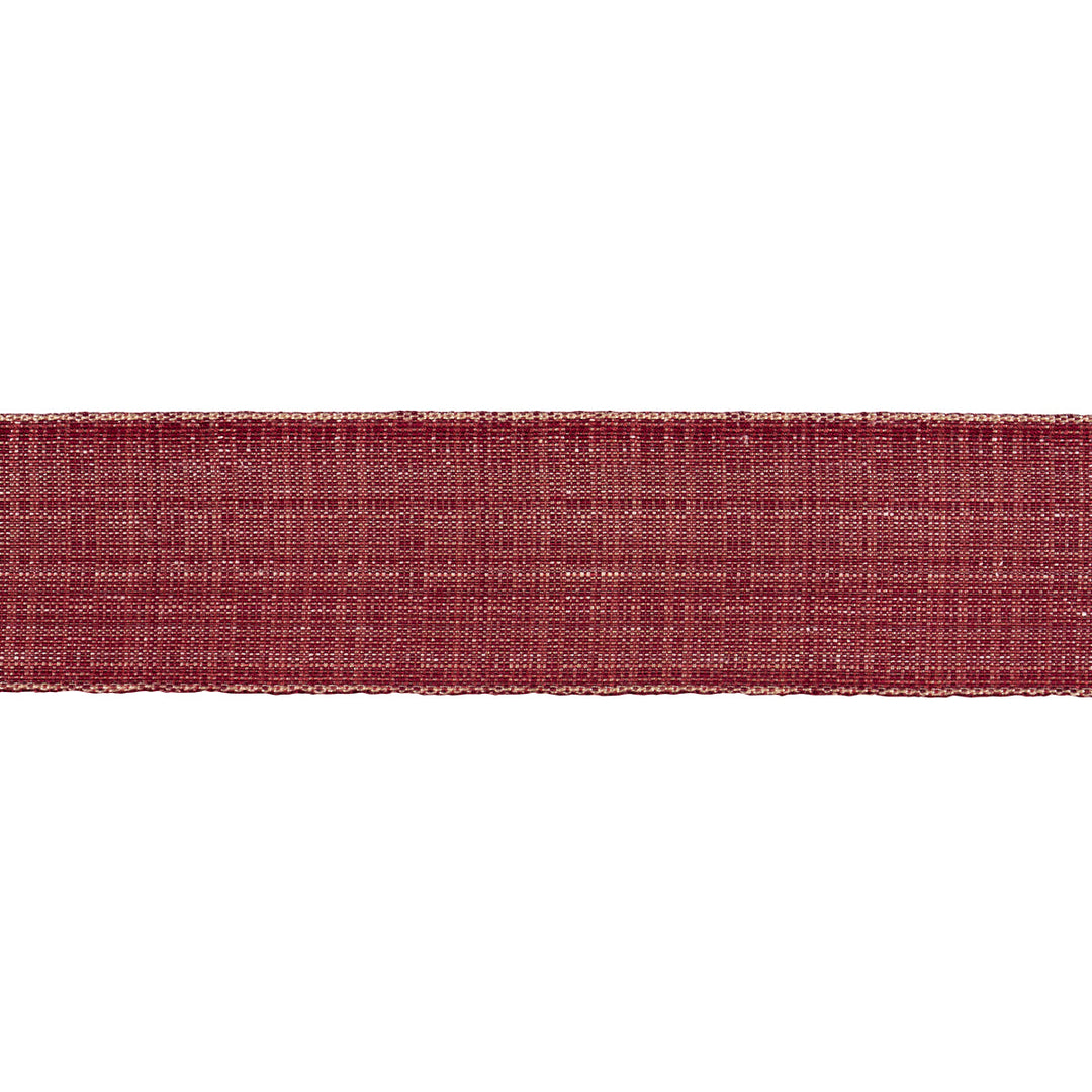 Tweed Tape Wide - Red by Schumacher Trim