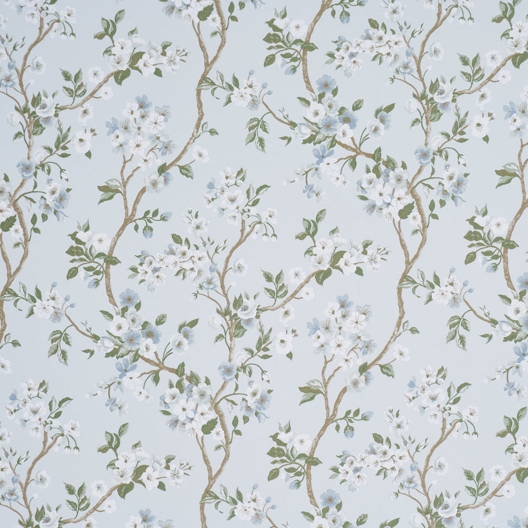 Cherry Blossom - Sky by Schumacher Fabric