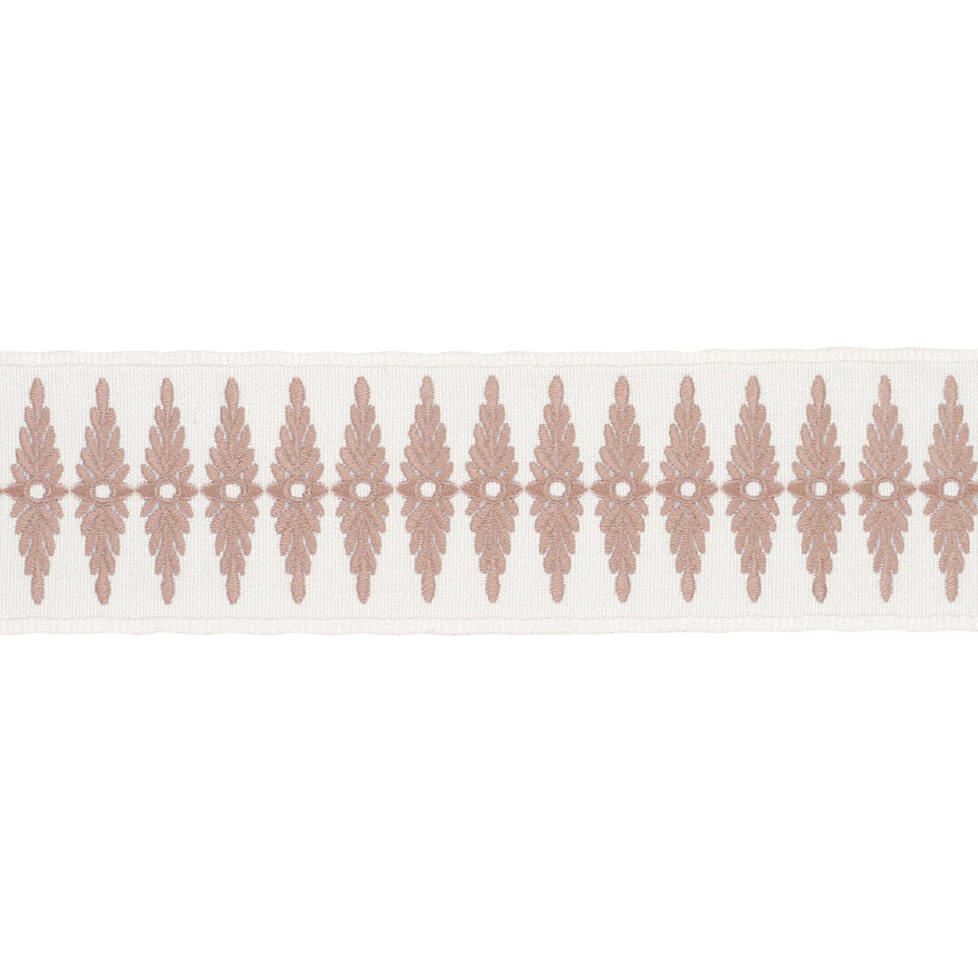 Genevieve Embroidered Tape - Blush by Schumacher Trim