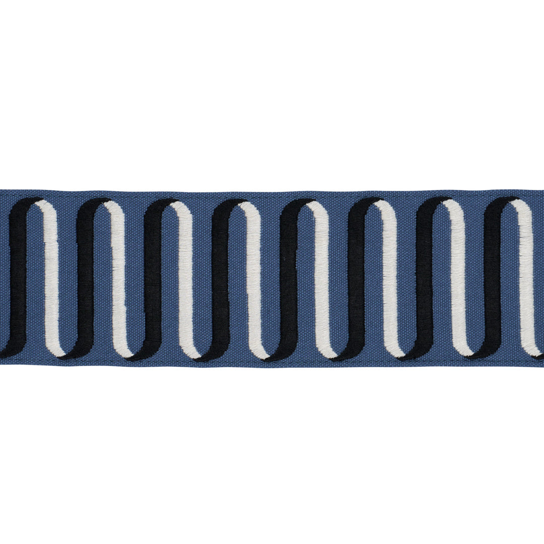 Ribbon Tape - Navy by Schumacher Trim