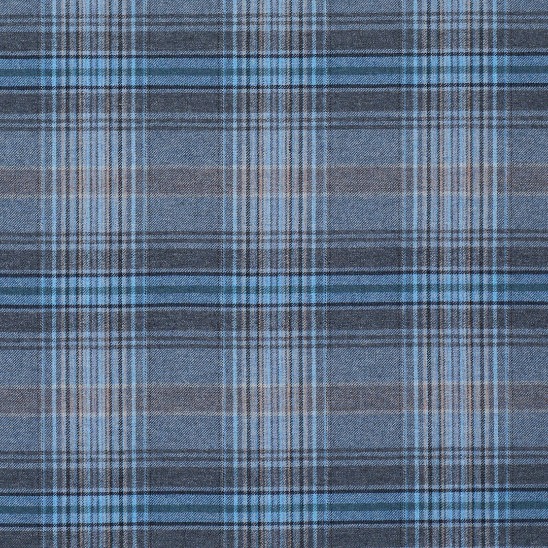 Campbell Plaid - Indigo by Schumacher Fabric
