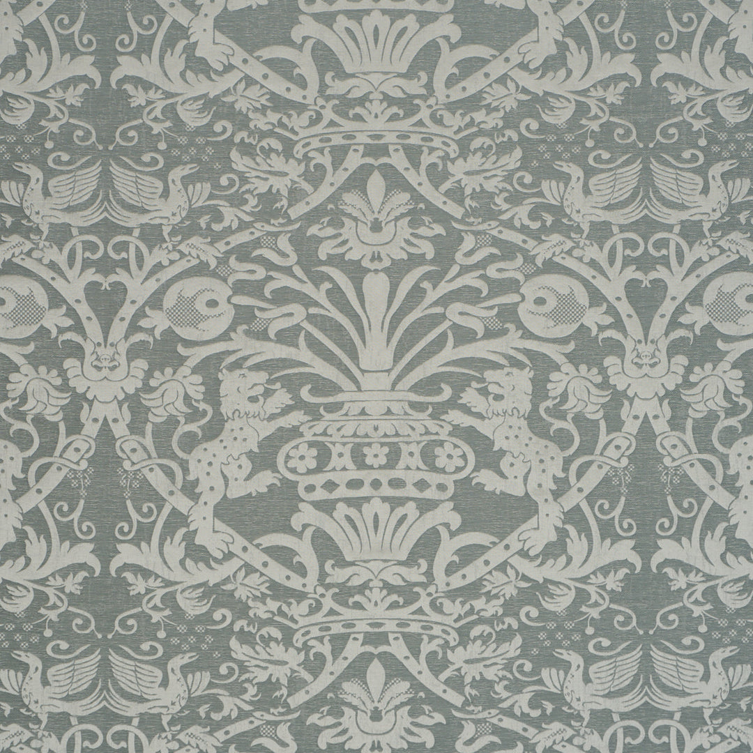 Dougal Damask - Mist by Schumacher Fabric