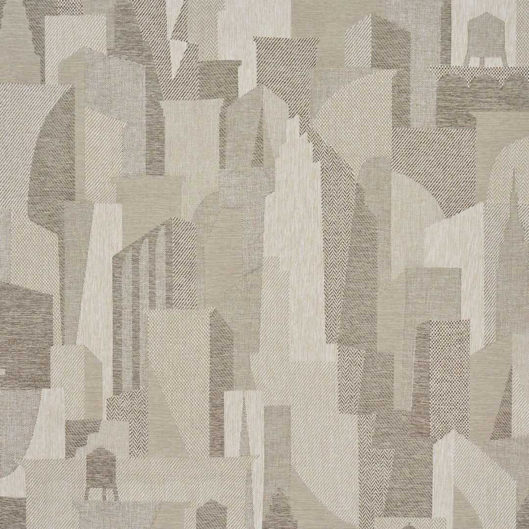 The City'S Silent Lines Indoor/Out - Stone by Schumacher Fabric