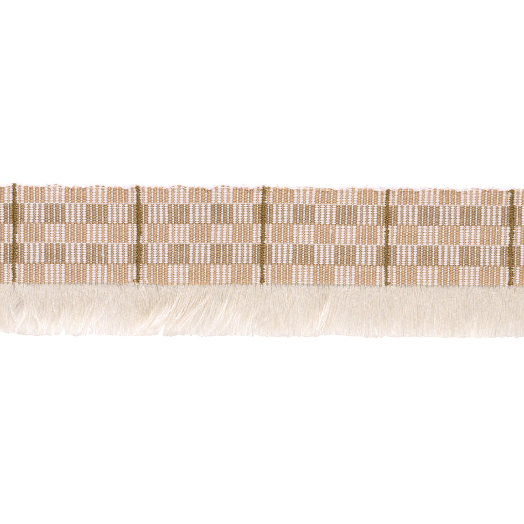 Skyline Plaid Fringe - Dune by Schumacher Trim