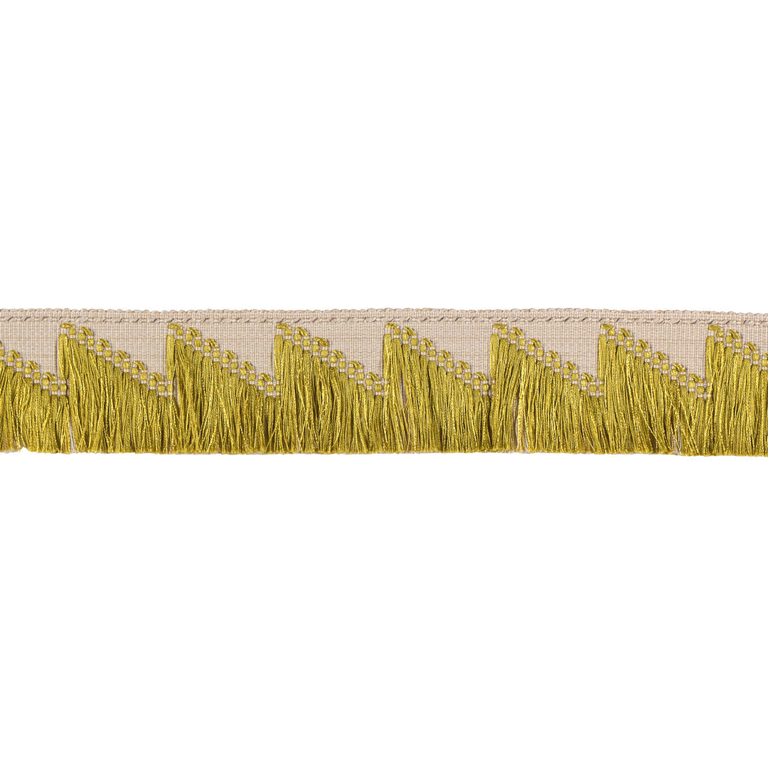 Trace Of Connection Fringe - Chartreuse by Schumacher Trim