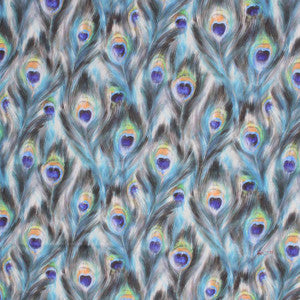 Feather Dance Peacock by RM CoCo Fabric