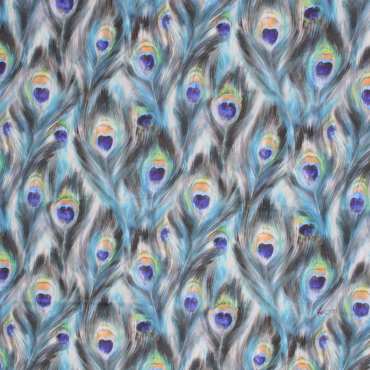 Feather Dance Peacock by RM CoCo Fabric