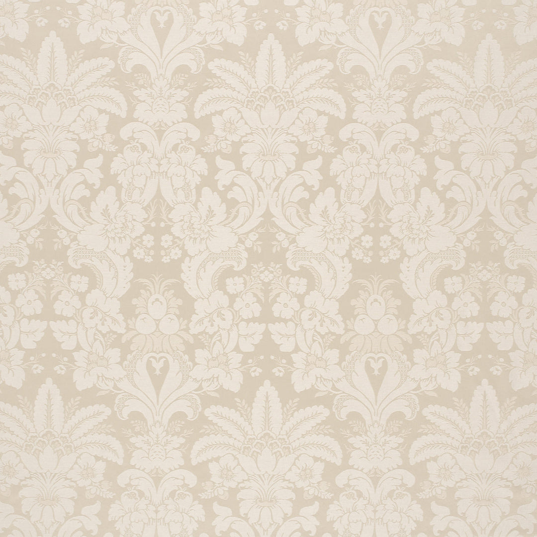 Kennedy Damask - Ivory by Schumacher Fabric