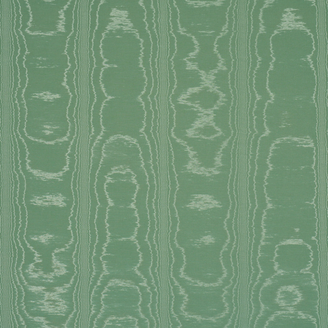 Washington Moiré - Green by Schumacher Fabric