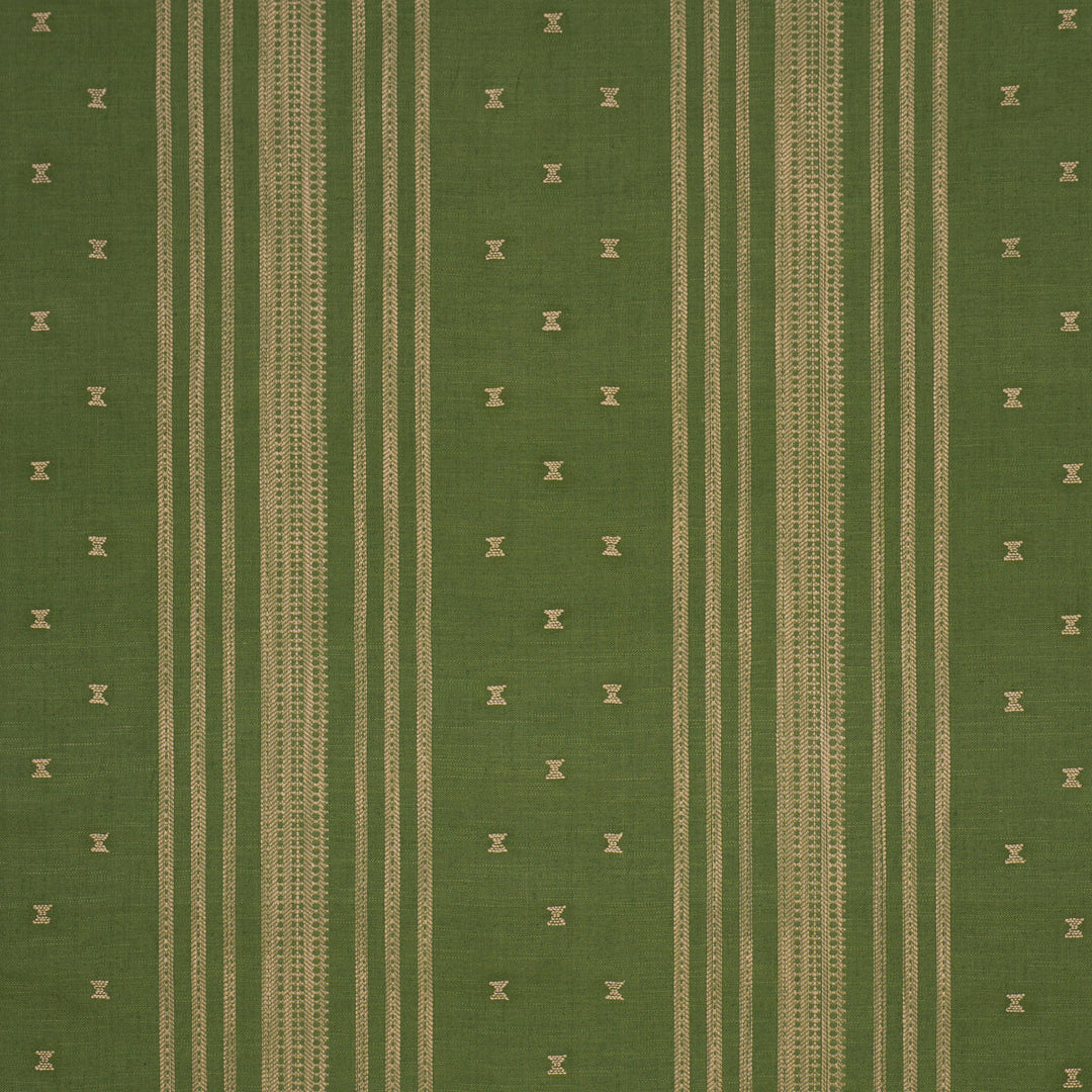 Imara Stripe - Green by Schumacher Fabric