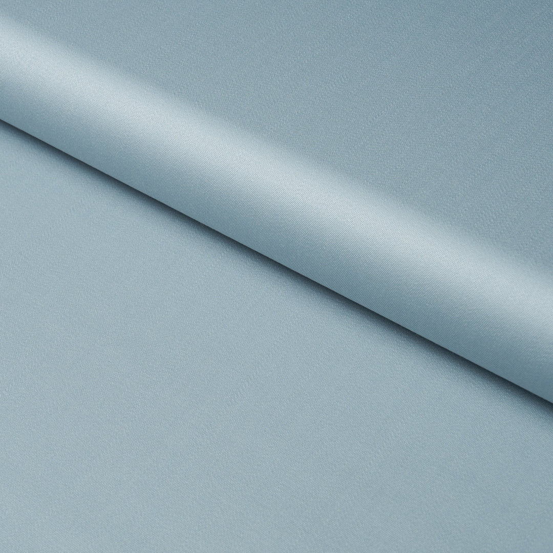 Donovan Merino Wool Sateen - Blue by Schumacher Fabric